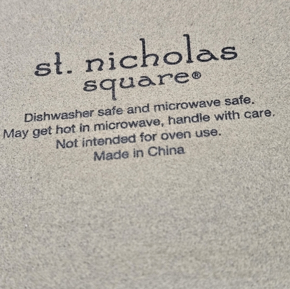 Stoneware Christmas bread or cheese plate - Picture 4 of 9